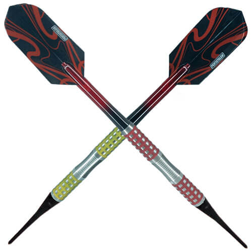 Laserdarts  SOFT TIP - DISCO FEVER Red/Yellow 10.5g